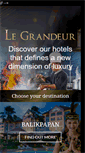 Mobile Screenshot of legrandeurhotels.com
